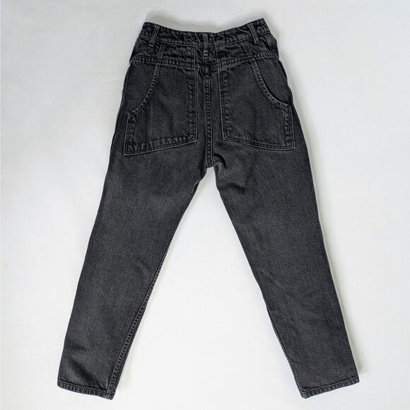 Eckhaus Latta Jeans Women's 26 Charcoal Black High Rise 100% Cotton Ankle - Picture 10 of 10